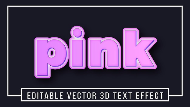 Efecto de texto 3d de letras modernas editables