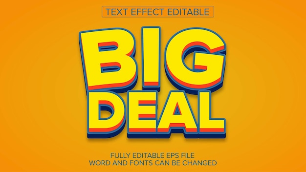 El efecto de texto 3D SALE VECTOR EDITABLE
