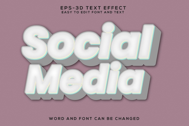 Efecto de texto 3D sencillo para redes sociales