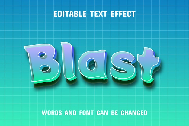 Efecto de texto 3d de texto explosivo