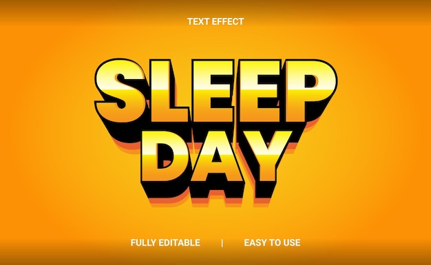 Efecto de texto 3D totalmente editable