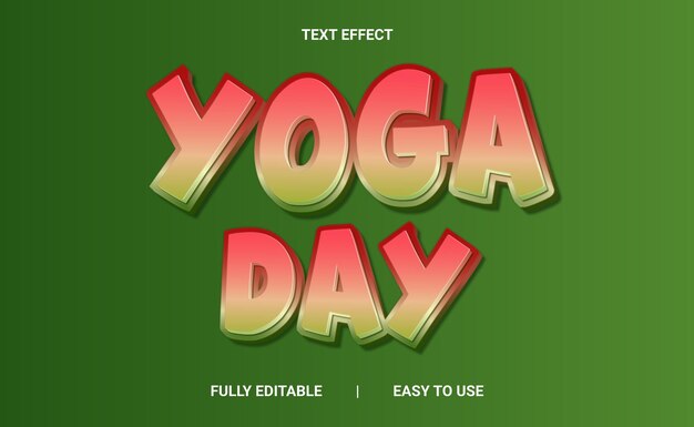 Efecto de texto 3D totalmente editable