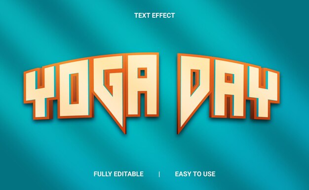 Efecto de texto 3D totalmente editable