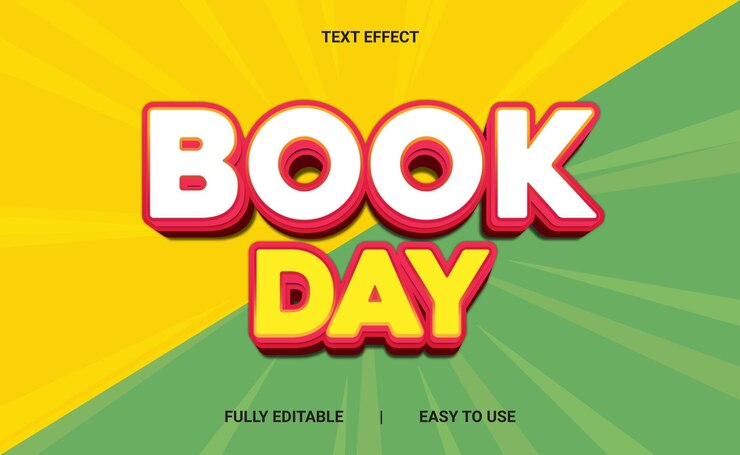 Vector efecto de texto 3d totalmente editable