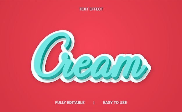 Efecto de texto 3D totalmente editable