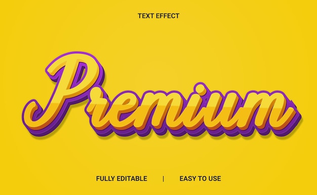 Efecto de texto 3D totalmente editable