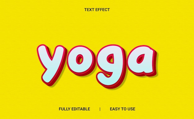 Efecto de texto 3D totalmente editable