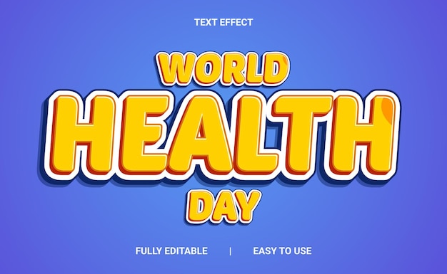Efecto de texto 3D totalmente editable