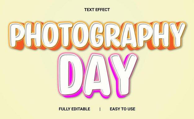 Efecto de texto 3D totalmente editable