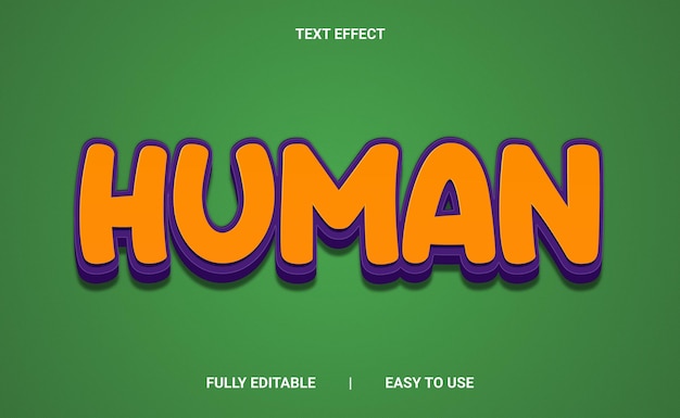 Efecto de texto 3D totalmente editable