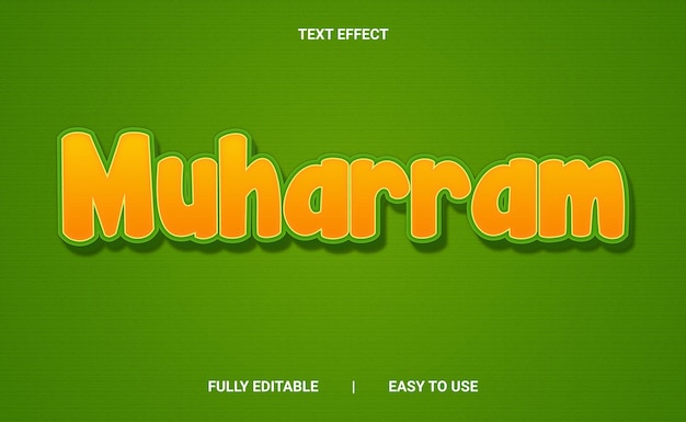 Efecto de texto 3D totalmente editable
