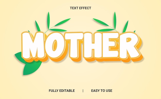 Efecto de texto 3D totalmente editable