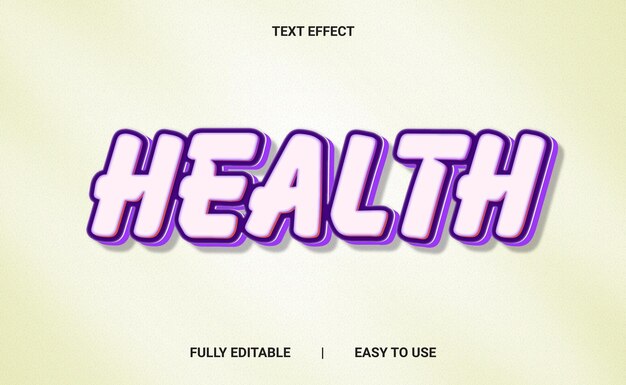 Efecto de texto 3D totalmente editable
