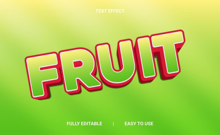 Vector efecto de texto 3d totalmente editable