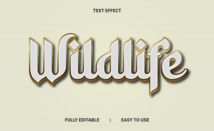 Vector efecto de texto 3d totalmente editable