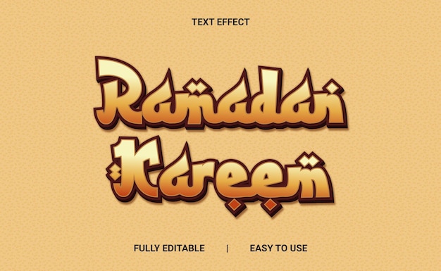 Efecto de texto 3D totalmente editable