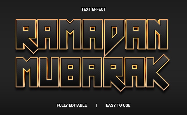 Efecto de texto 3D totalmente editable