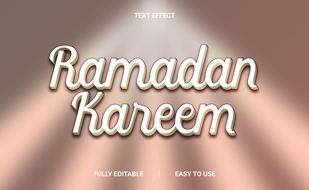 Efecto de texto 3D totalmente editable