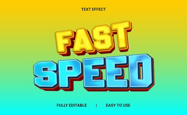 Efecto de texto 3D totalmente editable
