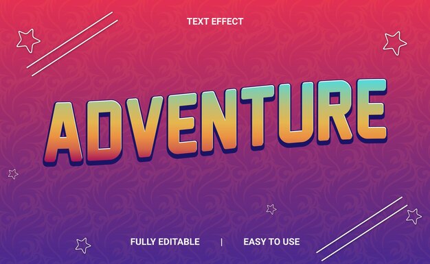 Efecto de texto 3D totalmente editable