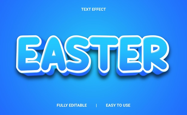 Efecto de texto 3D totalmente editable