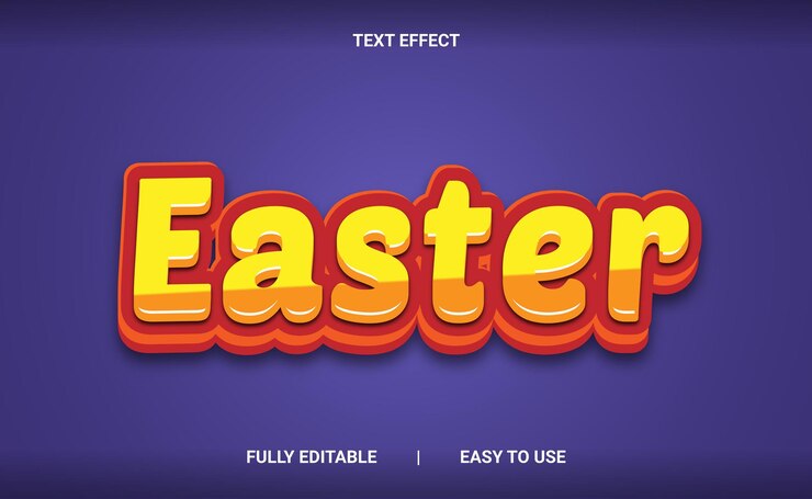 Vector efecto de texto 3d totalmente editable