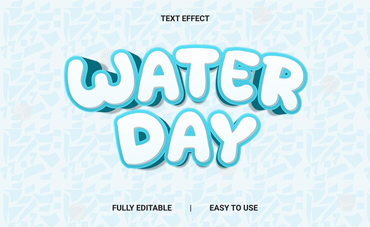 Vector efecto de texto 3d totalmente editable