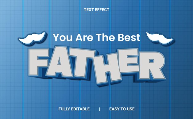 Efecto de texto 3D totalmente editable