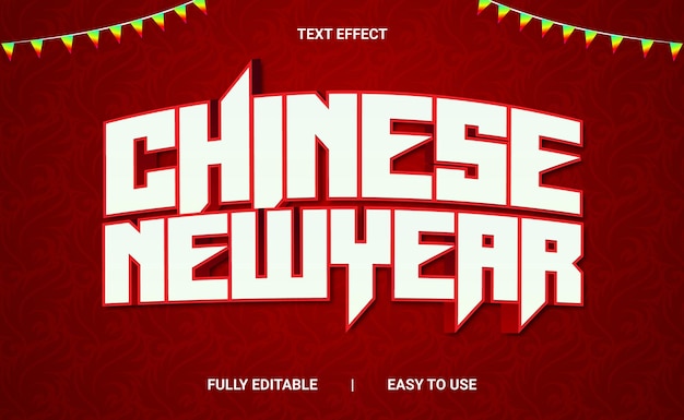 Efecto de texto 3D totalmente editable