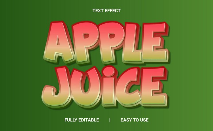Vector efecto de texto 3d totalmente editable