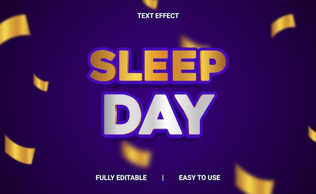 Efecto de texto 3D totalmente editable