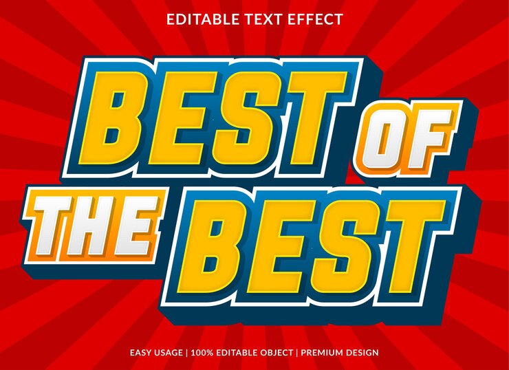 Vector efecto de texto 42 edit