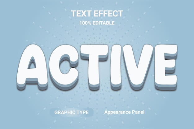 Efecto de texto activo