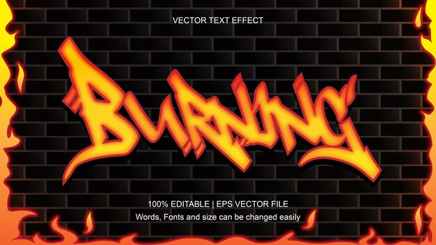 Efecto de texto ardiente