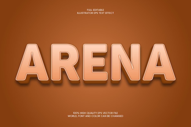 Vector efecto de texto de arena