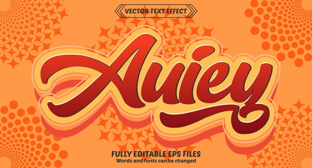 Efecto de texto de Auiey