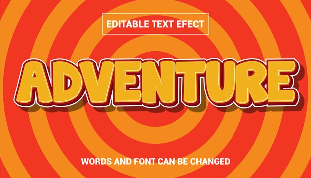 Efecto de texto de aventura retro