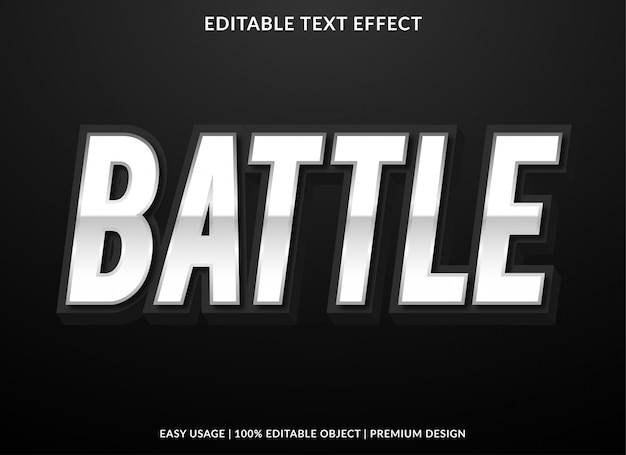 Efecto de texto de batalla
