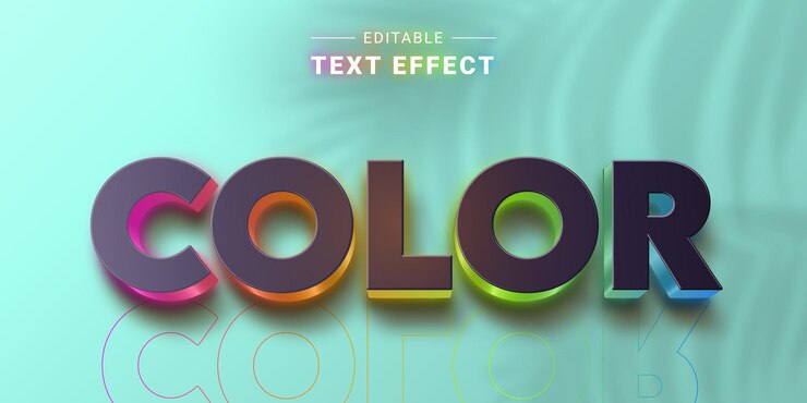 Vector efecto de texto brillante cinematográfico editable