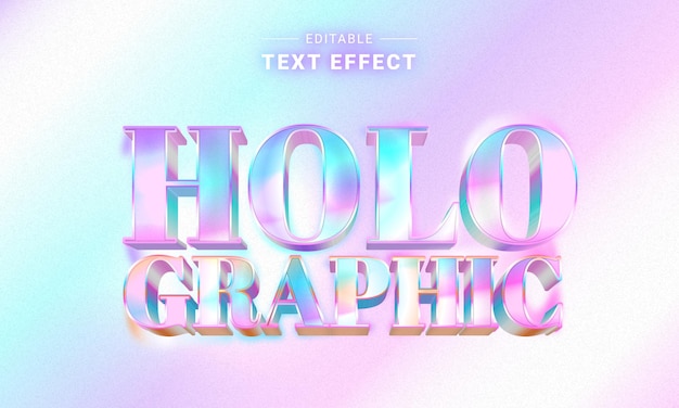 Efecto de texto brillante de moda 3d editable