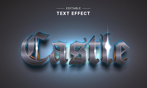 Efecto de texto brillante de neón editable luz de fondo tipografía 3d