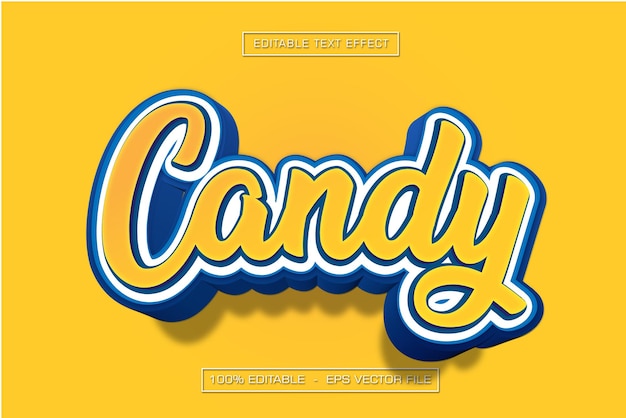 Efecto de texto Candy 3D