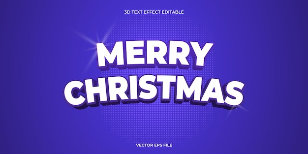 Vector efecto de texto casarse con navidad