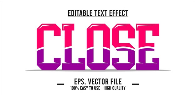 Efecto de texto cercano