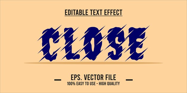 Efecto de texto cercano