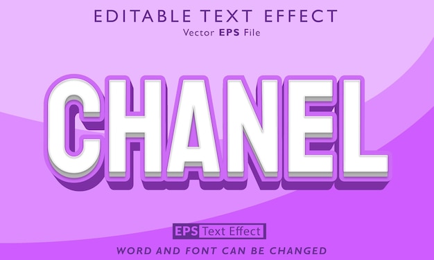 efecto de texto chanel