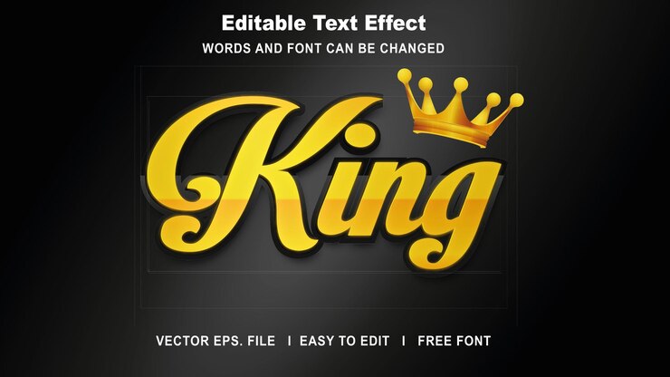 Vector efecto de texto de cisne negro vector gratuito