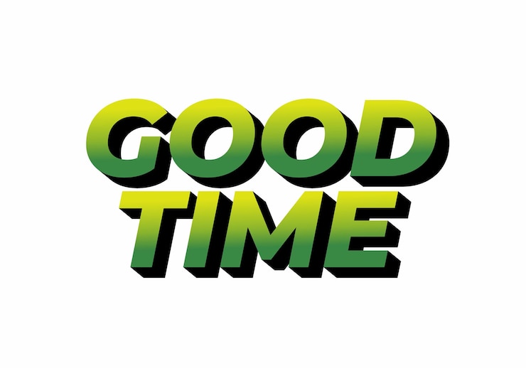 Vector efecto de texto en colores modernos con efecto de aspecto 3d colores verdes con fondo blanco