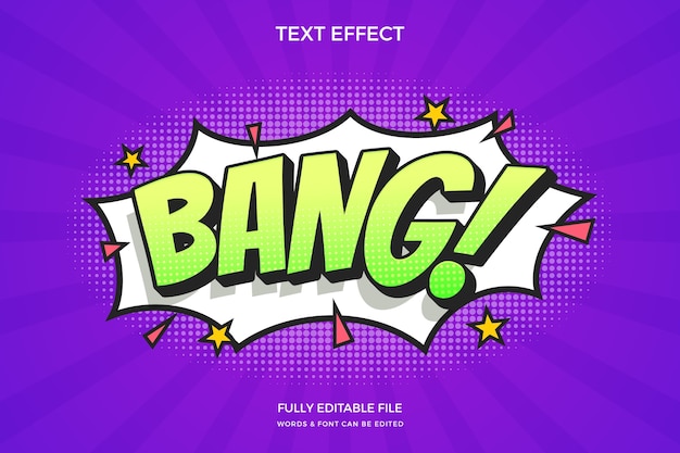 efecto de texto cómico degradado