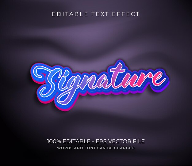 Efecto de texto concepto de otoño 3d vector premium